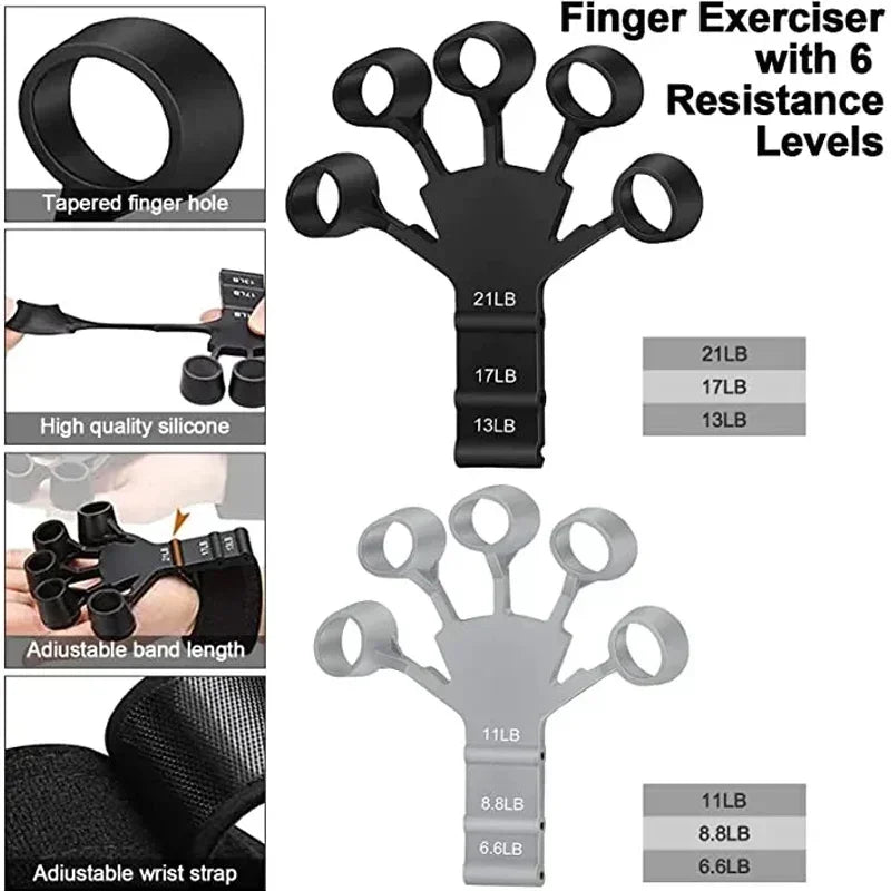 FINGER POWER TRAINER | Multi-resistance [13LB, 17LB 21LB] - JUSTSPORT